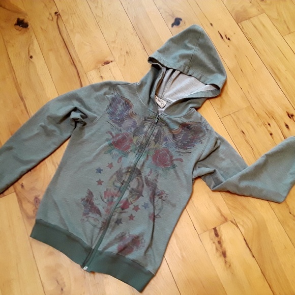 Graphic Zip Up Hoodie - Picture 2 of 2